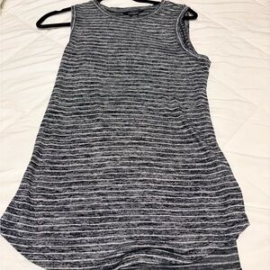 Athleta Black and White Striped Tank Top
